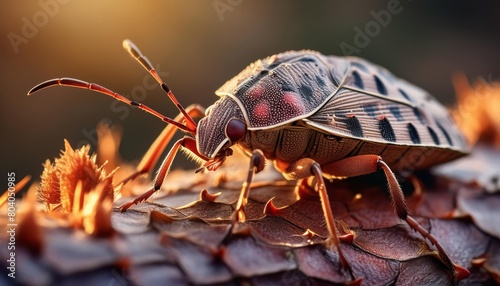 close-up of Bedbug Triatominae detailed , generated by AI photo