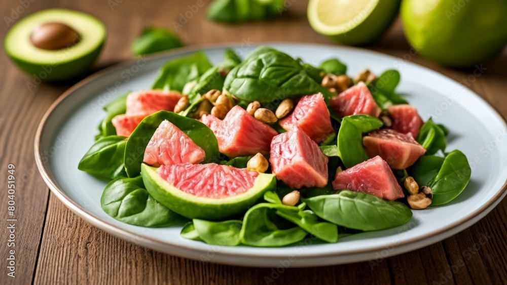 Fresh and vibrant salad ready to be enjoyed Fresh and vibrant salad ready to be enjoyed
