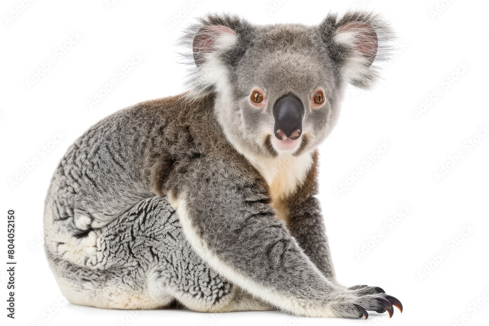 Obraz premium cute koala isolated on white background