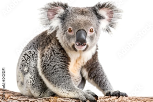 cute koala isolated on white  background