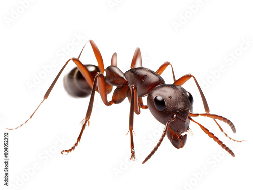 a close up of a red ant © Petra