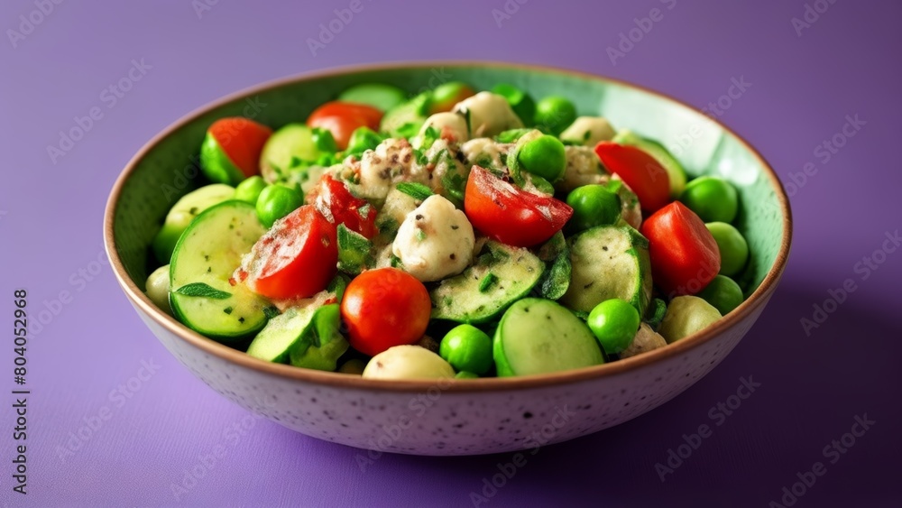  Fresh and vibrant salad ready to be enjoyed