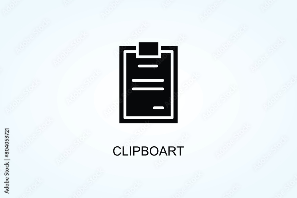 Clipboart Vector, Icon Or Logo Sign Symbol Illustration Clipboart Vector, Icon Or Logo Sign Symbol Illustration