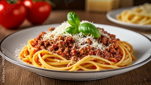  Delicious Spaghetti Bolognese with Parmesan and Basil