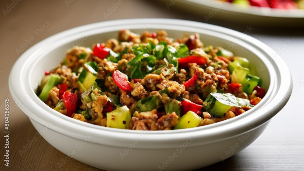 Deliciously colorful salad in a bowl Deliciously colorful salad in a bowl