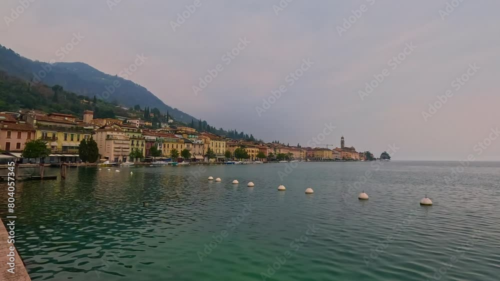 Salò, Lake Garda, view of the city from the lakeside