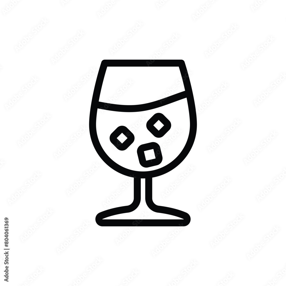 Vine Glass vector icon Vine Glass vector icon