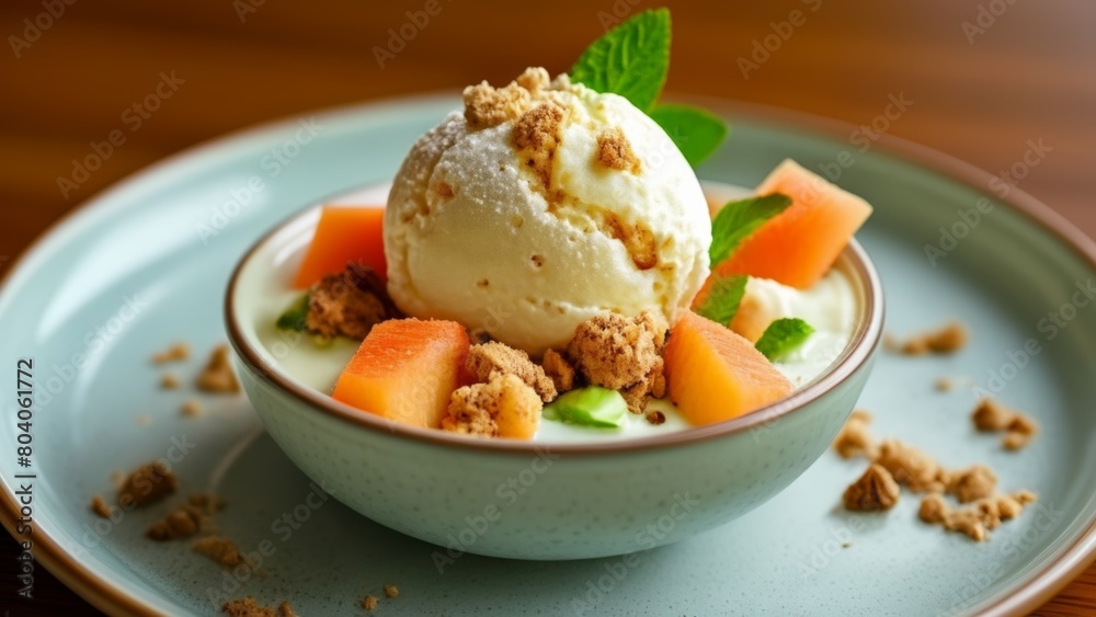 Deliciously refreshing dessert ready to indulge Deliciously refreshing dessert ready to indulge