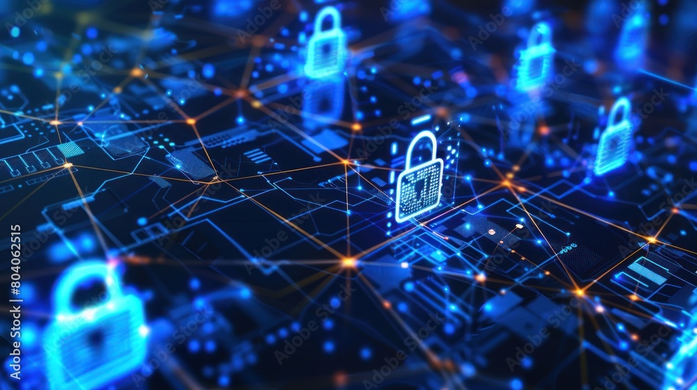 background digital security network background digital security network