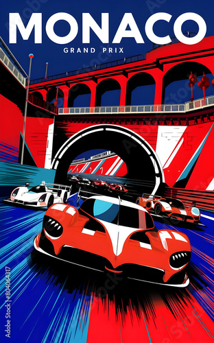 Monaco Travel Poster design | Grand Prix | Racing