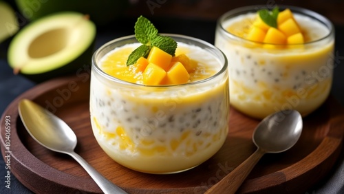  Deliciously refreshing mango and coconut dessert