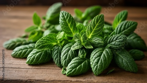  Fresh mint leaves ready to add flavor to your culinary creations