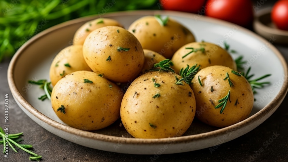 Freshly harvested potatoes ready for a delicious meal Freshly harvested potatoes ready for a delicious meal