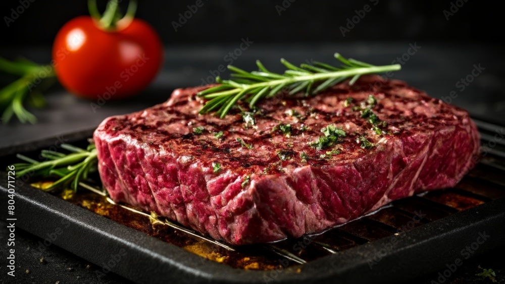  Grilled to perfection  A tantalizing steak ready to be savored