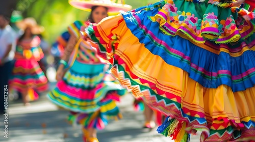 Mexican colorful dress Capturing the Spirit of Cinco de Mayo,vibrant Fiesta Cinco De Mayo