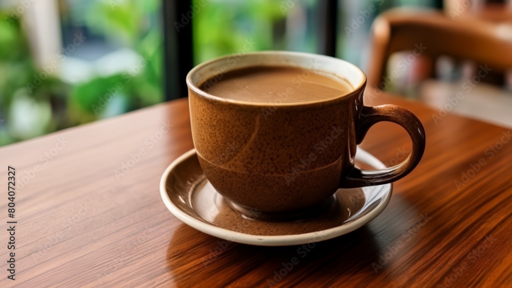 Obraz premium Warm cup of coffee perfect morning companion