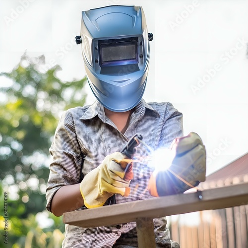 Professional Welder at Work - Safety, Skill, Precision
