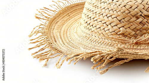 Beach hat on white background