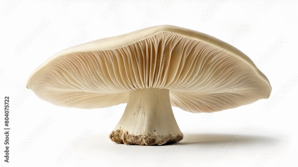 Natural beauty A single pristine mushroom in focus Natural beauty A single pristine mushroom in focus