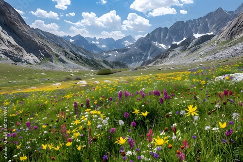 meadow with flowers