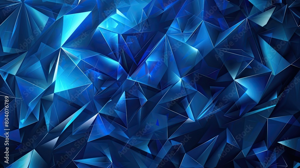 Abstract background technology with blue triangles Abstract background technology with blue triangles
