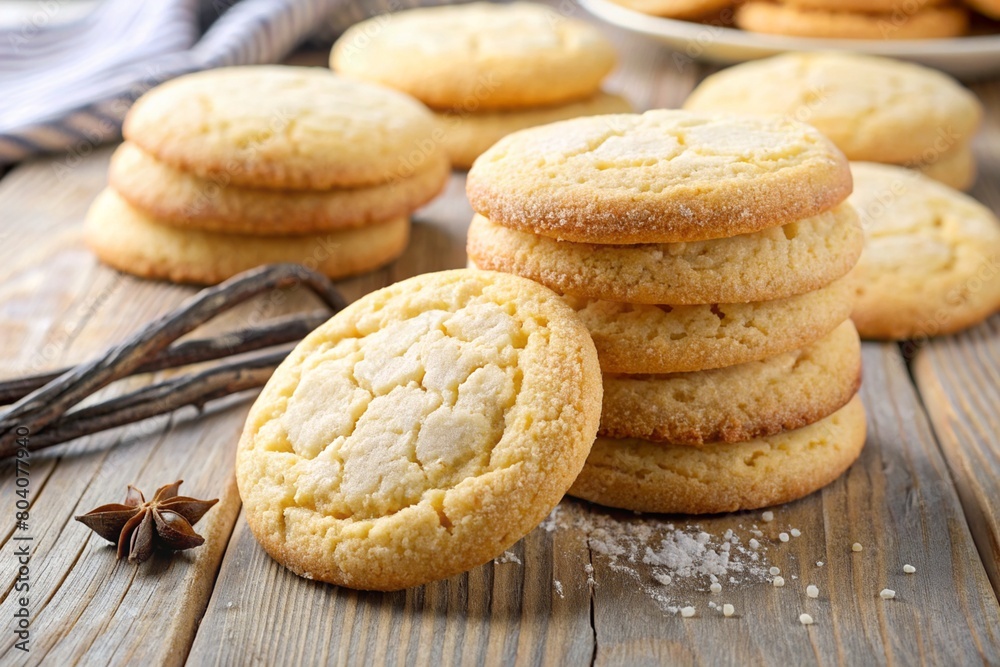 vanilla cookies stock illustration