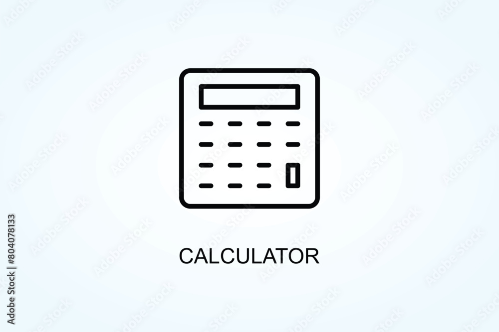 Calculator Vector, Icon Or Logo Sign Symbol Illustration Calculator Vector, Icon Or Logo Sign Symbol Illustration
