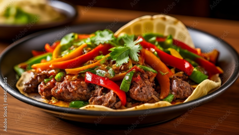  Deliciously vibrant stirfry dish ready to be savored