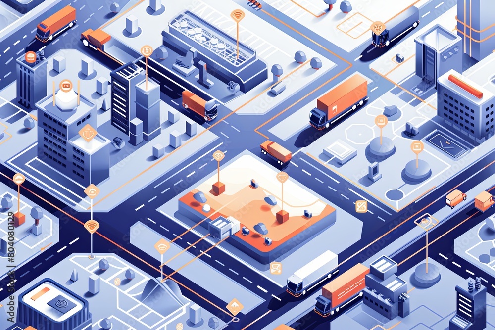 A sprawling city landscape filled with a dense cluster of high-rise ...