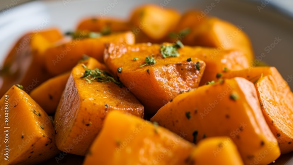 Deliciously seasoned roasted sweet potatoes Deliciously seasoned roasted sweet potatoes