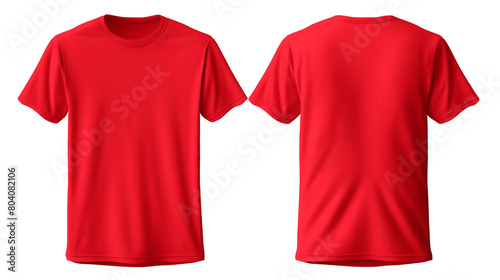 set of color view t-shirt isolated on white.