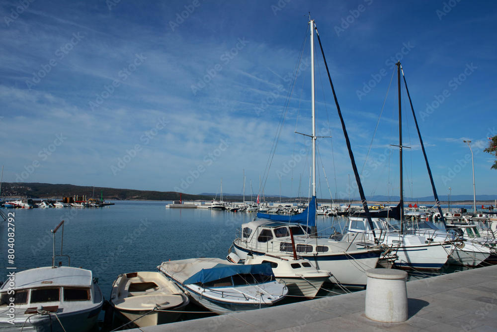 Fototapeta premium port of Crikvenica, Croatia