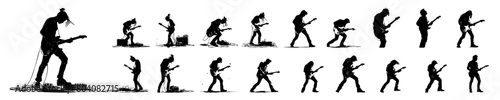 Dynamic Guitarist Illustrations Bundle