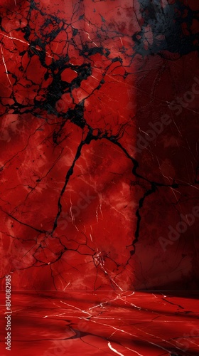 red and black marble with shadows. abstract background for product presentation