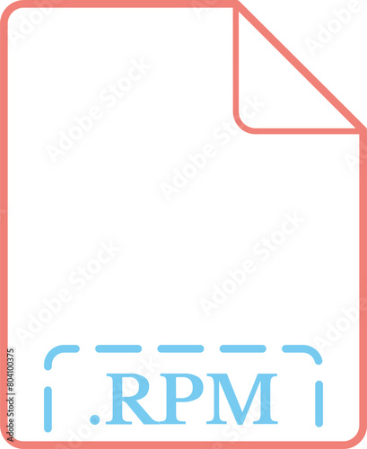 RPM File Icon Sulu rounded outline