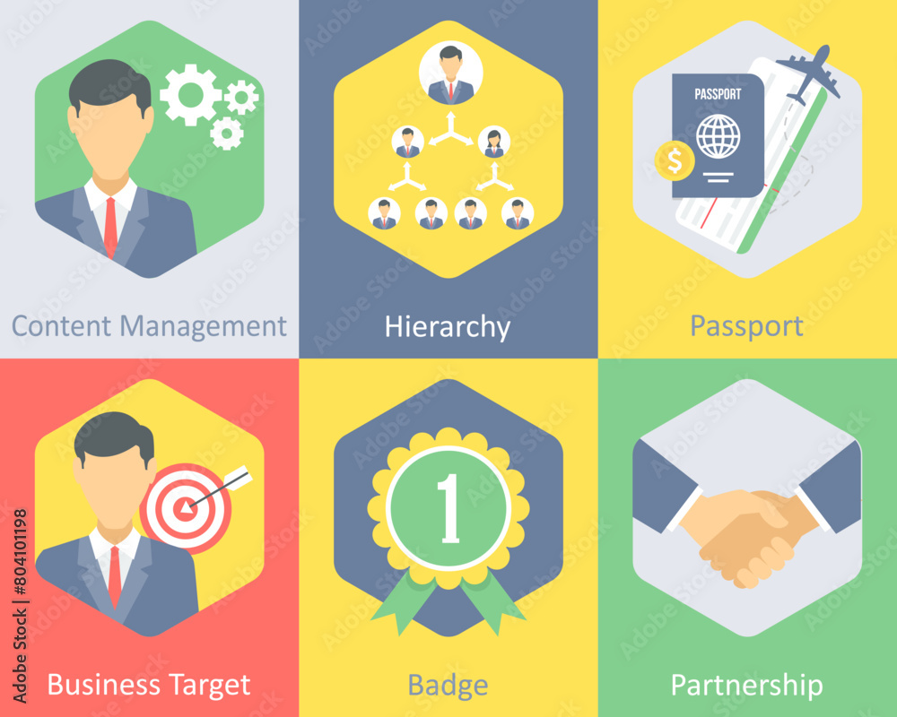 Fototapeta premium content management, hierarchy, passport