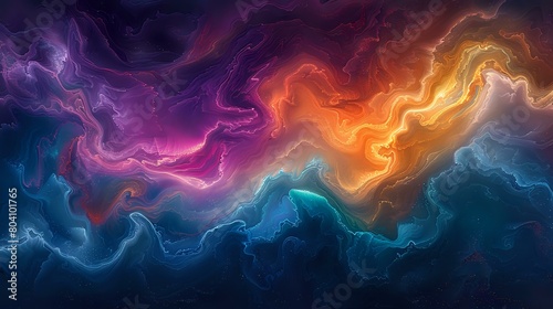Gorgeous Display of Swirling Colors and Organic Shapes in Fluid Art
