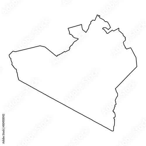 Narok County map, administrative division of Kenya. Vector illustration.
