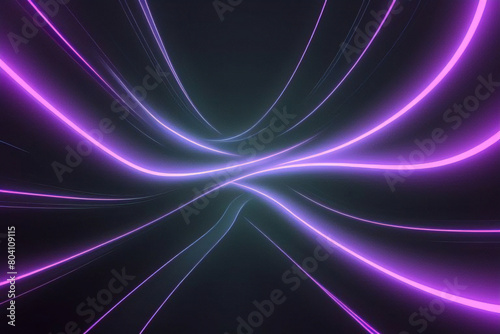 Fondo futurista abstracto con líneas de onda de alta velocidad en movimiento de neón azul rosa brillante y luces bokeh concepto de transferencia de datos fondo de pantalla fantástico photo