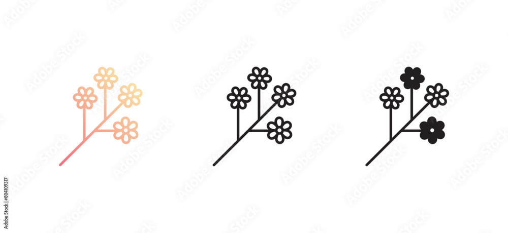 Flower icon design with white background stock illustration Flower icon design with white background stock illustration