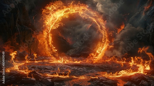 Fiery portal.