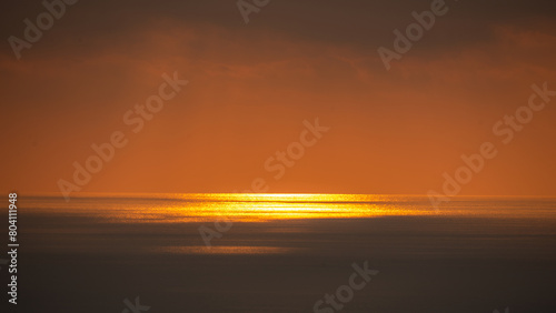 Reflection of the sun on the ocean