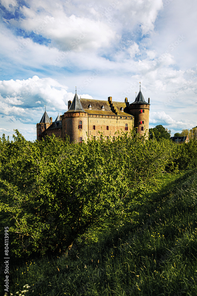 Old Middle Ages castle in the Netherlands