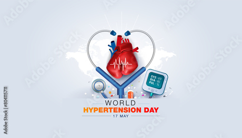 World Hypertension Day. Observed every May 17th in order to raise awareness and promote hypertension prevention, detection and control.