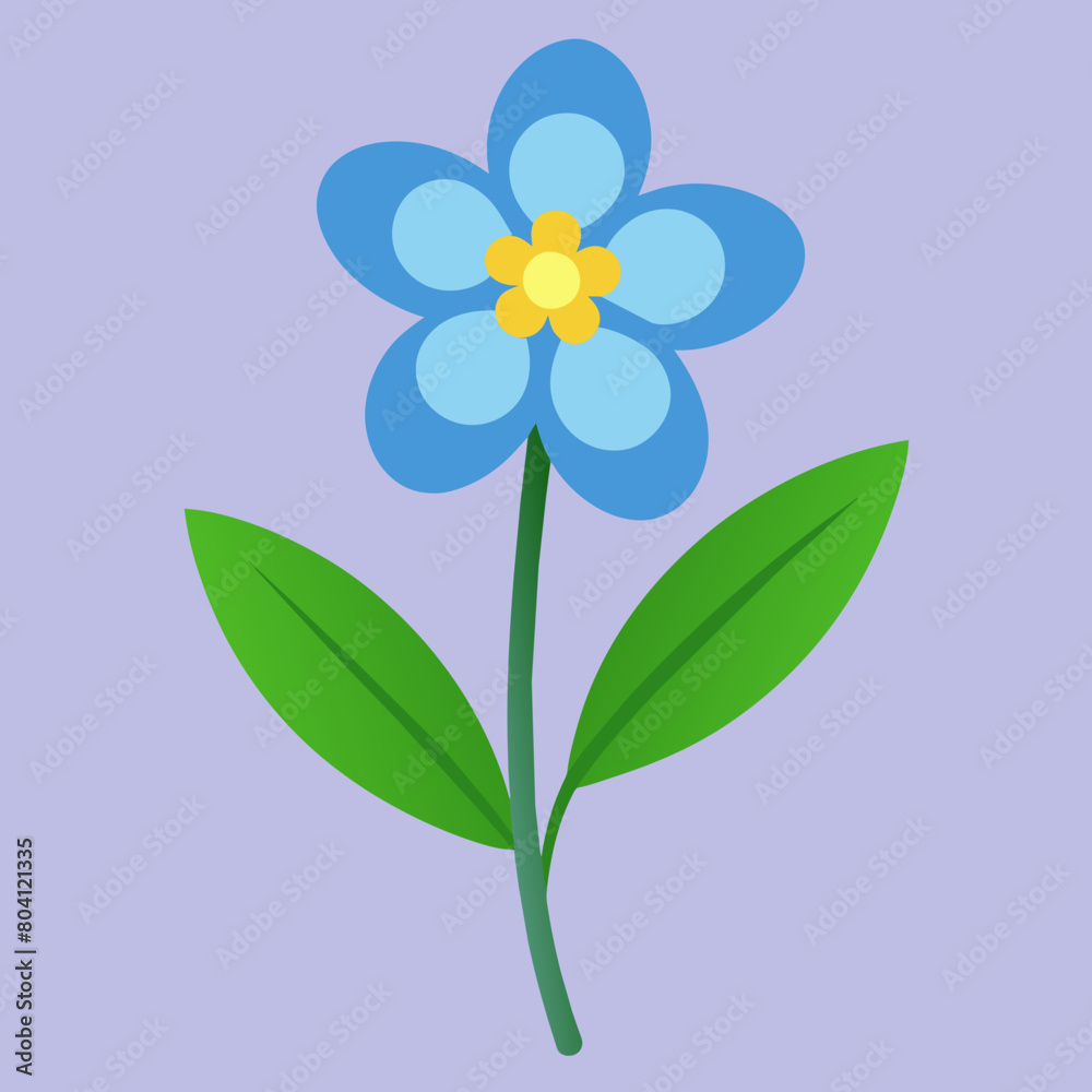 Captivating Forget-Me-Not Flower Vector: Timeless Beauty in Digital Form Captivating Forget-Me-Not Flower Vector: Timeless Beauty in Digital Form