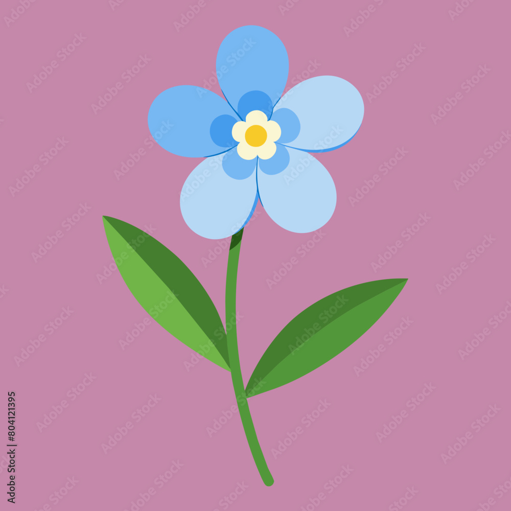 Captivating Forget-Me-Not Flower Vector: Timeless Beauty in Digital Form Captivating Forget-Me-Not Flower Vector: Timeless Beauty in Digital Form