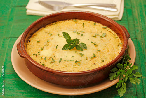 Fainá, cooked chickpeas.