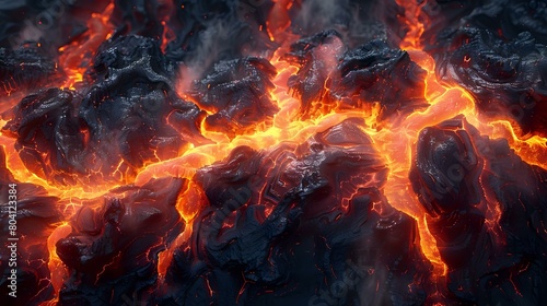 Lava Flow: A Dynamic and Vivid Visualization of Raw Power