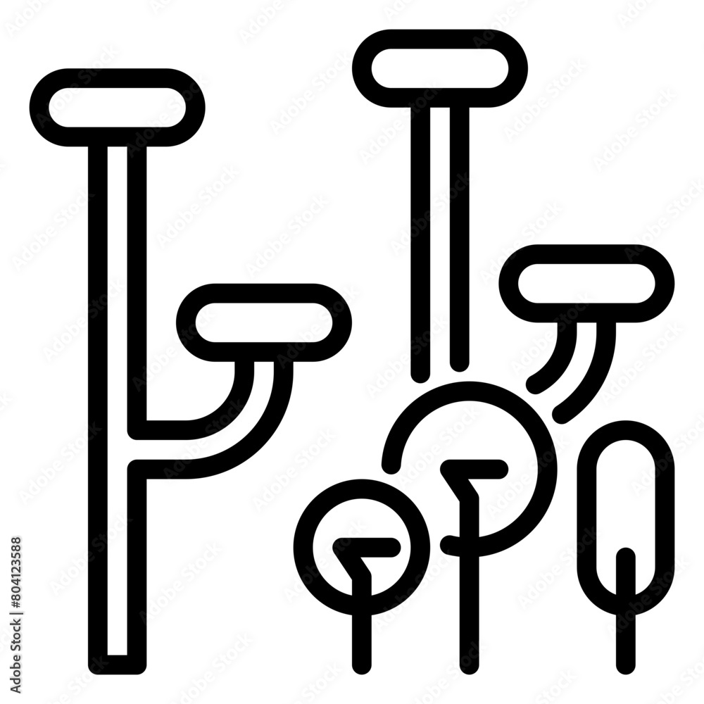 forest icon, line icon style forest icon, line icon style