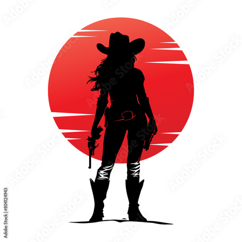 Western Wanderer Silhouette Logo